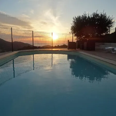 Sassone, Vue Panoramique Sur Ajaccio Et La Alata