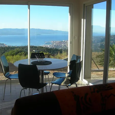 Sassone, Vue Panoramique Sur Ajaccio Et La Alata